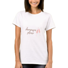 T-shirt à manches courtes 'Champagne s'il vous pla