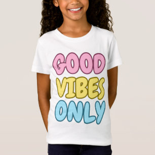 T-Shirt à manches courtes en jersey fin 'Good Vibe