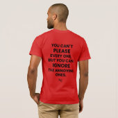T-shirt à manches courtes : impossible de plaire à (Dos entier)