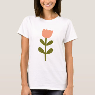 T-shirt à manches courtes pour femme en coton doux
