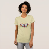 T-shirt à manches courtes pour papillon féminin (Devant entier)
