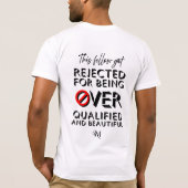 T-shirt à manches courtes : sur qualifié (blanc) (Dos)