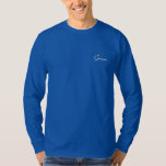 T-shirt À Manches Lomgues Brodée Groom Shirt<br><div class="desc">Groom manches longues La chemise est présentée dans une couleur Bleu Royal avec du texte brodé blanc. Customisez cette chemise ou achetez telle quelle.</div>