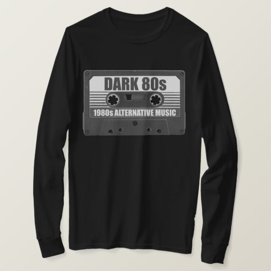T-Shirt à manches longues avec cassette audio DARK (Design devant)
