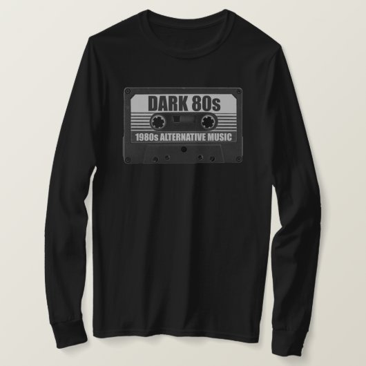 T-Shirt à manches longues avec cassette audio DARK (Design devant)
