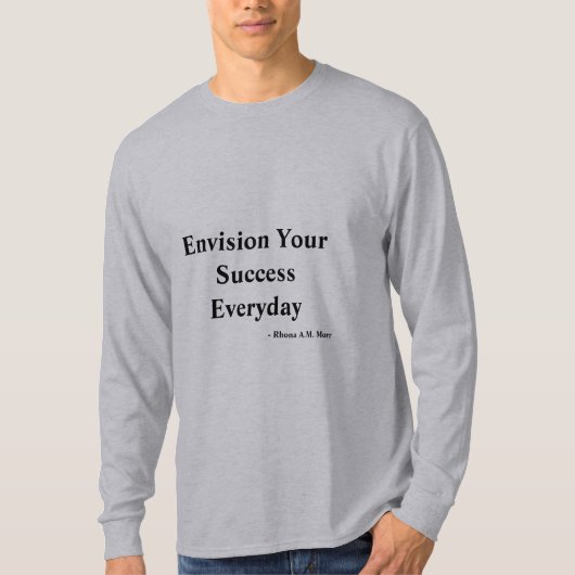 T-Shirt à manches longues avec citations inspirant (Devant)