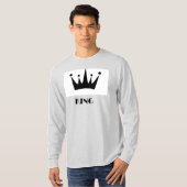 T-Shirt à manches longues avec couronne d'image de (Devant entier)