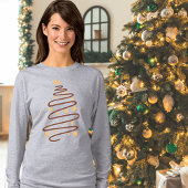 T-Shirt à manches longues avec dessin de sapin de