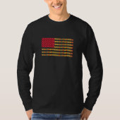 T-Shirt à manches longues avec drapeau afro-améric (Devant)