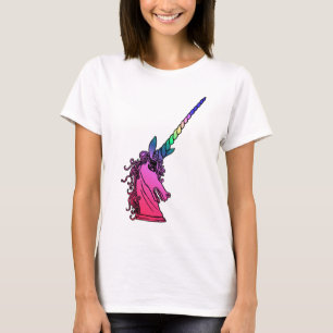 T-shirt à manches longues avec emblème de licorne