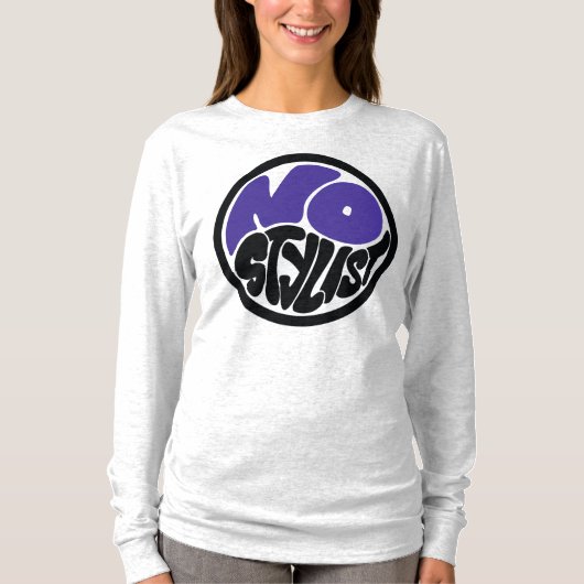 T-Shirt à manches longues avec emblème double purp (Devant)