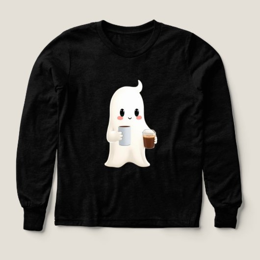 T-shirt à manches longues avec graphique de café m (Motif recto)