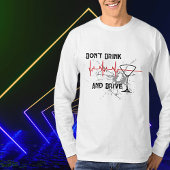 T-shirt à manches longues avec le message Ne buvez