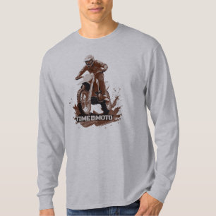 T-shirt à manches longues avec motif graphique pou