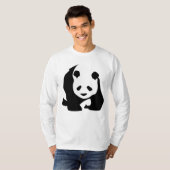 T-shirt à manches longues BIG Panda pour hommes (Devant entier)