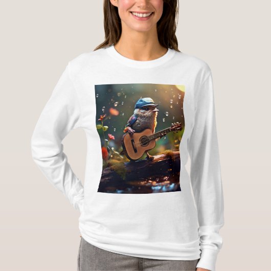 T-shirt à manches longues blanches (Devant)