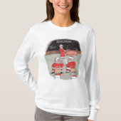T-shirt à manches longues blanches pour femmes pèr (Devant)