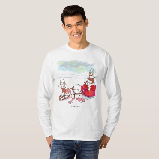 T-shirt à manches longues blanches pour hommes du (Devant entier)