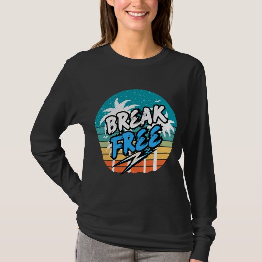 T-Shirt à manches longues Break Free Retro (Devant)