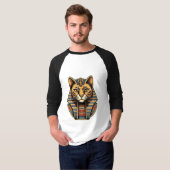 T-Shirt à manches longues Chat Égyptien – Chat Pha (Devant entier)