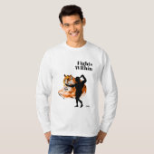 T-shirt à manches longues de base : combat à l'int (Devant entier)