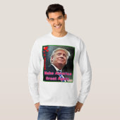 T-Shirt à manches longues de base de Trump Slogan (Devant entier)