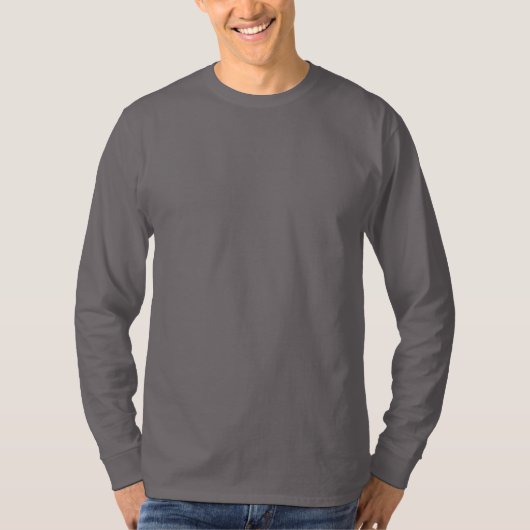 T-shirt à manches longues de base gris fumée (Devant)