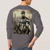 : T-shirt à manches longues de base par Zazzle (Dos)