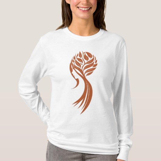 T-shirt à manches longues de base pour femmes élég (Devant)