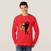 T-shirt à manches longues de base : Tigres à l'int (Devant entier)