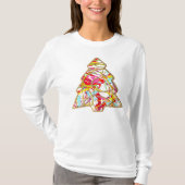 T-shirt à manches longues de l'arbre de Noël (Devant)