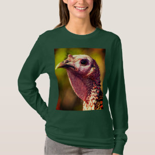 T-shirt à manches longues Dinde de près et personn