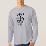 T-shirt à manches longues en pinte anglaise<br><div class="desc">T-shirt Imperial Pint adulte avec sceau de vérification de la couronne. Commandez en l'état,  ou customisez-le avec un style de chemise ou une couleur différente.</div>