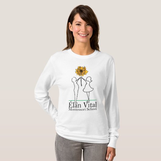 T-shirt à manches longues EVM Unisex (Devant entier)