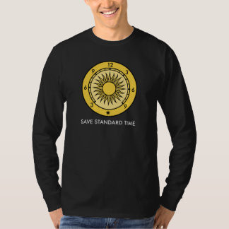 T-shirt à manches longues foncées du logo SST