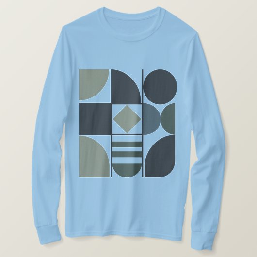 T-Shirt à manches longues formes assorties (Design devant)