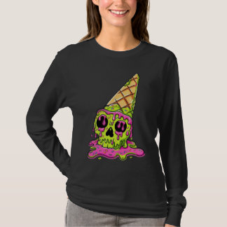 T-shirt à manches longues graphique bas de gamme -