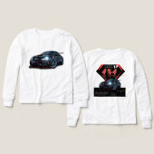 T-shirt à manches longues graphique de voiture de (Motif Recto et Verso)