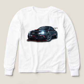 T-shirt à manches longues graphique de voiture de