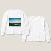 T-Shirt à manches longues gris Heather uni – Soft  (Motif Recto et Verso)