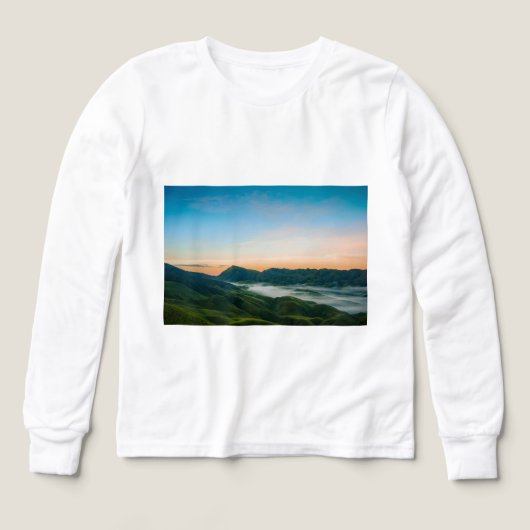 T-Shirt à manches longues gris Heather uni – Soft  (Motif recto)