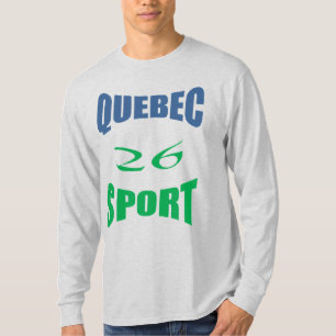 T-Shirt à manches longues gris QUEBEC SPORT 26