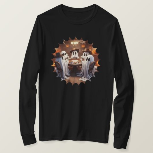 T-shirt à manches longues Halloween (Design devant)