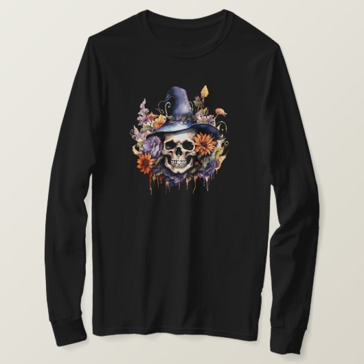 T-shirt à manches longues Halloween (Design devant)