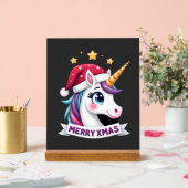 T-Shirt à manches longues Licorne de Noël (Mariage)