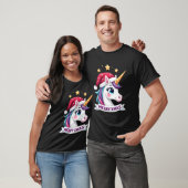 T-shirt à manches longues Licorne de Noël (Unisexe)