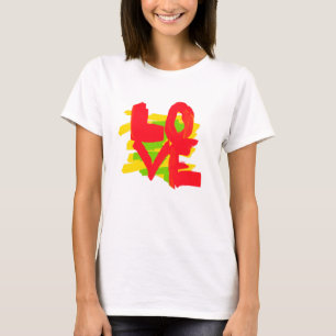 T-Shirt à manches longues Love Paint Brushes Color
