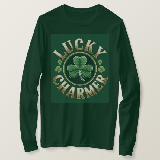 T-Shirt à manches longues Lucky Charmer Basic (Design devant)