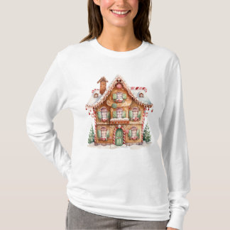 T-Shirt à manches longues Maison en pain d'épices