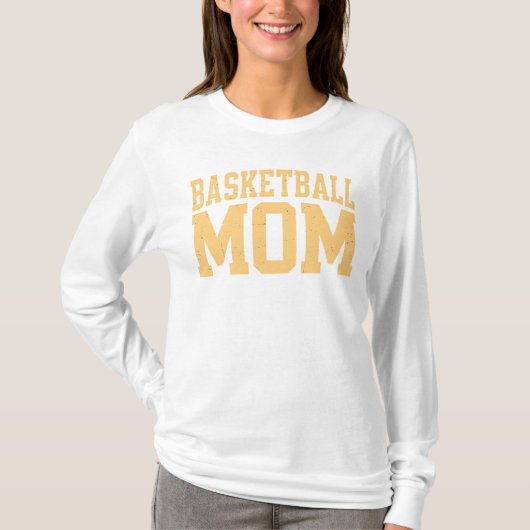 T-Shirt à manches longues maman de basket (Devant)